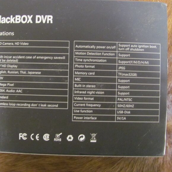 VEHICLE BLACKBOX DVR DUAL LENS NIP - Picture 5 of 10
